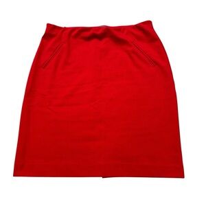 Ladies Donna Ricco Brand Red Mini Skirt Size Medium